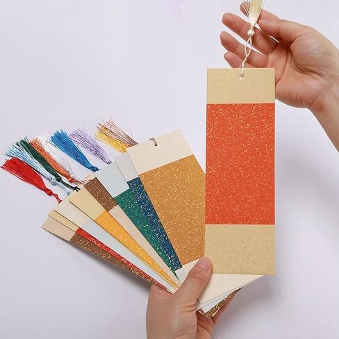 30PCS XUAN Paper Portmarks with Tassels Gifts Tags Barning Cardstock Longmark Arts Crafts Latclms Morking Marker Marker in Saudi Arabia