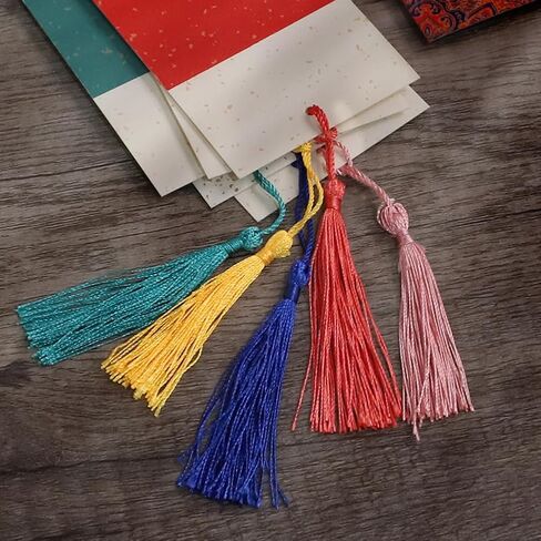 30PCS XUAN Paper Portmarks with Tassels Gifts Tags Barning Cardstock Longmark Arts Crafts Latclms Morking Marker Marker in Saudi Arabia