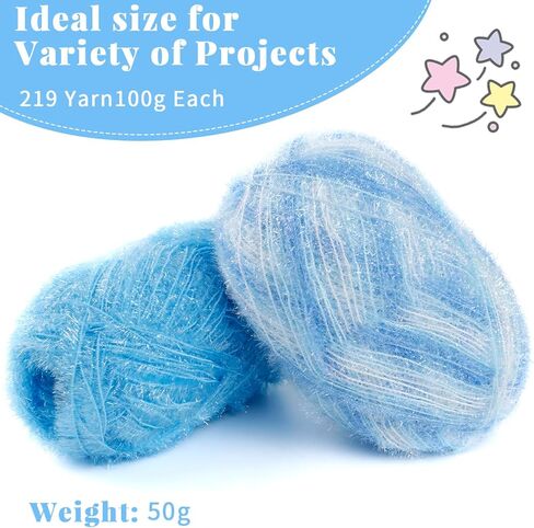 CAMAL Scrubby Yarn for Dishcloths Polyester Yarn for Crocheting Supplies Sparkle Colorful Hand Knitting Yarn for Dishcloths, DIY Crafts, 2 Pack 109 Yards Per Skein(Emerald Green) in Kuwait