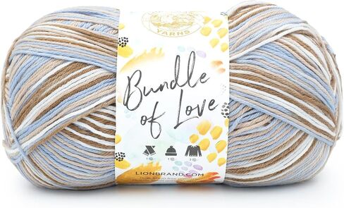 Lion Brand Yarn Bundle of Love Multicolor Baby Yarn for Knitting and Crochet, 1 Pack, Weathered Wood in Kuwait
