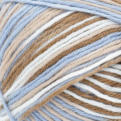 Lion Brand Yarn Bundle of Love Multicolor Baby Yarn for Knitting and Crochet, 1 Pack, Weathered Wood in Kuwait
