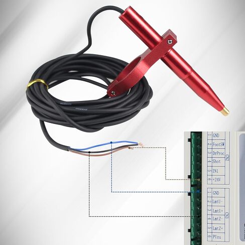 XUNKUANER Z-Axis Laser Auto Focus Sensor Focusing Device Automatic Lifting Table Focusing Sensor for CO2 Laser Cutting Engraving Machine (Diameter:24mm) in Kuwait