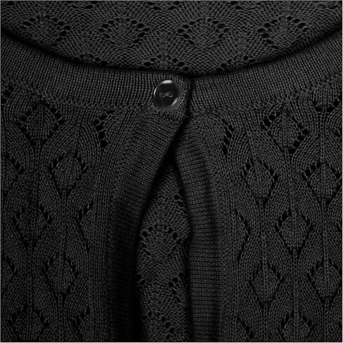 BOLEROSE Girls Long Sleeve Pointelle Knit Childrens Kids Bolero Shrug in Kuwait