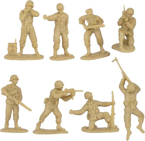 BMC CTS WW2 US Infantry Plastic Army Men - 33pc Gray 1:32 Soldier Figures in Saudi Arabia