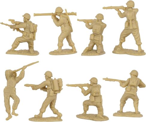 BMC CTS WW2 US Infantry Plastic Army Men - 33pc Gray 1:32 Soldier Figures in Saudi Arabia