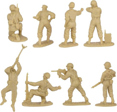BMC CTS WW2 US Infantry Plastic Army Men - 33pc Gray 1:32 Soldier Figures in Saudi Arabia