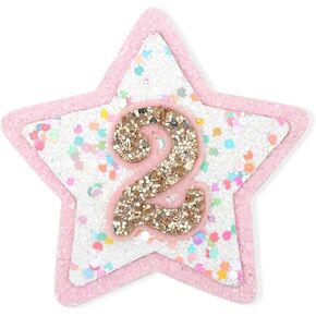 girls rainbow 2nd birthday badge - rainbow second birthday party decoration,rainbow birthday themed party badge,white/pink glitter birthday badg,cake smash prop ((2nd))