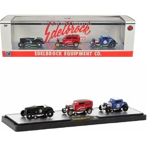 M2 Edelbrock Equipment Co. Set of 3 Pieces Limited Edition to 2750 Pieces Worldwide 1/64 Diecast Models Machines