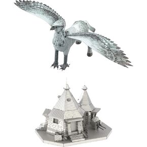 سحر الأرض المعدنية 3D Metal Model Kits Harry Potter Set of 2 - Rubeus Hagrid Hut - Buckbeak