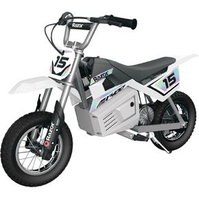 Razor MX400 Dirt Rocket - دراجة ترابية تعمل بالطاقة الكهربائية للأطفال 8+ ، تصل إلى 14 ميلاً في الساعة ، مفتاح سرعة عالية/منخفضة ، حتى 60 دقيقة وقت ركوب