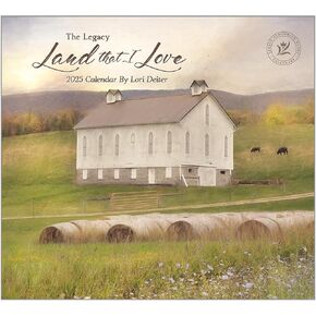 Legacy Land That I Love 13 x 12 Paper 2025 Hanging Wall Calendar