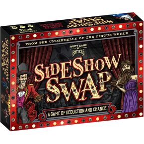 Bicycle Sideshow Swap - A Game of Deduction - Card Game - 2-8 Players - Ages 8+ , Black