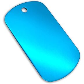 Premium Quality Anodized Aluminum Blank Dog Tags (Large Size 2.00 in x 1.15 in, 1.00mm Thick) for Laser Engraving and Stamping, Gold, 25-Pack