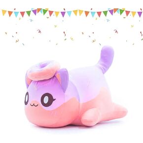 Cute MeeMeow Ice Cream Cat Stuffed Animals Plushie Collection of Cats Plush Toy for Kids Fans Birthday