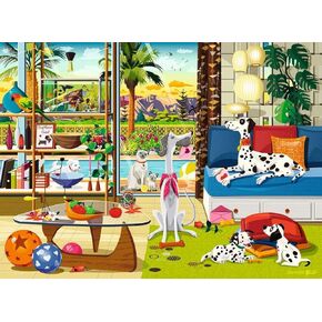 Ravensburger Pets of Palm Springs 500 Piece Jigsaw Puzzle | Unique Piece Design | Softclick Technology | Ideal Gift for Puzzle Enthusiasts
