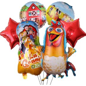 Farm Animals Party Decorations 6PCS Farm Animals Foil Balloons for Kids Birthday Baby Shower Farm Animals Theme Party Decorations