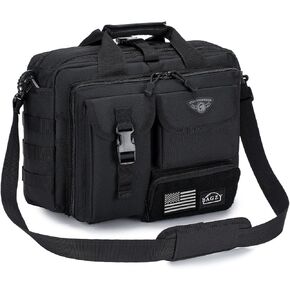 BAGZY Tactical Laptop Bag for Men Multifunctional Tactical Briefcase, Men's Military Messenger Bag 14/15.6/17.3 Inch