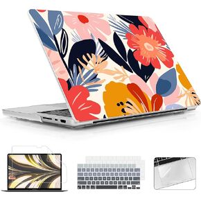 Compatible with M4 MacBook Pro 16 Inch Case 2024 (A3403 A3186) 2023 (M3 A2991 M2 A2780) 2021 (M1 A2485) Pro/Max Chip, Plastic Hard Shell Cover for Mac Pro 16, Chalk Pink Bow