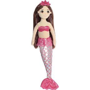 Aurora® Enchanting Sea Sparkles™ Ruby Stuffed Doll - Imaginative Play - Magical Companions - Pink 18 Inches