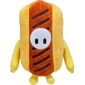 FALL GUYS Moose Toys Hotdog Bean Skin Collectors Edition - Official Collectable 12" Super Soft Cuddly Deluxe Plush Toys from The Ultimate Knockout Video Game 3 - Comes in a Polybag