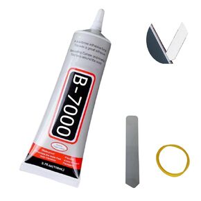 B 7000 110ML Glue for Phones, Super Glue,Repair Glue,Jewelry Glue,Clear Glue,3.7fl.oz -with 1 Opening Pry Tool spudger,and 2 Rubber Bands