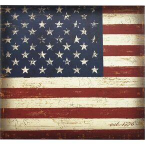 MCS Expandable 10-Page Scrapbook Album with 12 x 12 Inch Pages, 13.5 x 12.5 Inch, Vintage Flag