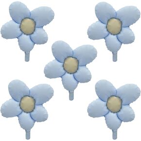 10 Pcs Daisy Balloons,Flower Theme Party Supplies Flower Aluminum Foil Balloons Birthday Wedding Baby Shower etc Party Decoration