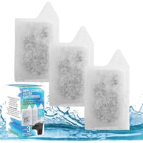 Koller Products Small Replacement Filter Cartridges, 6 Pack for Koller Products Aquarium Kits with Power Filters