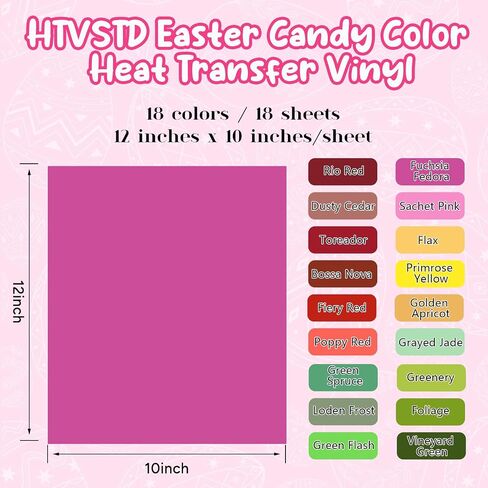 Boho Heat Transfer Vinyl -10 Sheets 12 * 10inches Rainbow/Heart/Star Pattern HTV Plaid Iron on Vinyl for T-Shirts in Saudi Arabia
