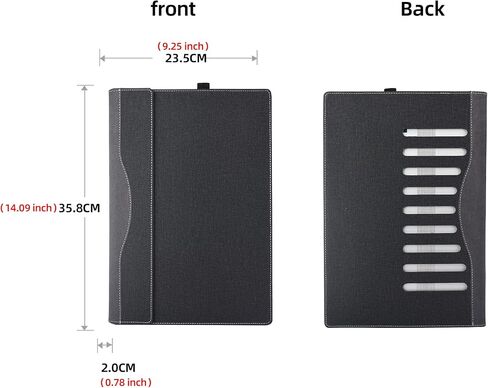 Laptop Case 15.6 Inch for HP EliteBook 650 G9 G10 & EliteBook 655 G9 G10 & EliteBook 850 G8 & EliteBook 855 G8 Laptop Case with Removable PU Leather Case (Dark Gray) in Saudi Arabia