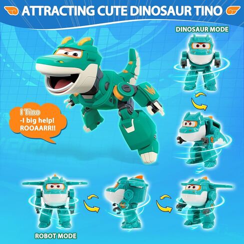 ألعاب Super Wings Transformer ، 2 في Tino Robot Transformer Action ، ألعاب محول الروبوت 2-في الوضع 1 للبنين الفتيات 4-6 6-8 ، ألعاب الطائرات الممتعة للأطفال الصغار الأطفال الذين تتراوح أعمارهم بين 3 4 5 6 7 8 in Kuwait