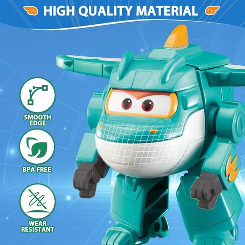 ألعاب Super Wings Transformer ، 2 في Tino Robot Transformer Action ، ألعاب محول الروبوت 2-في الوضع 1 للبنين الفتيات 4-6 6-8 ، ألعاب الطائرات الممتعة للأطفال الصغار الأطفال الذين تتراوح أعمارهم بين 3 4 5 6 7 8 in Kuwait