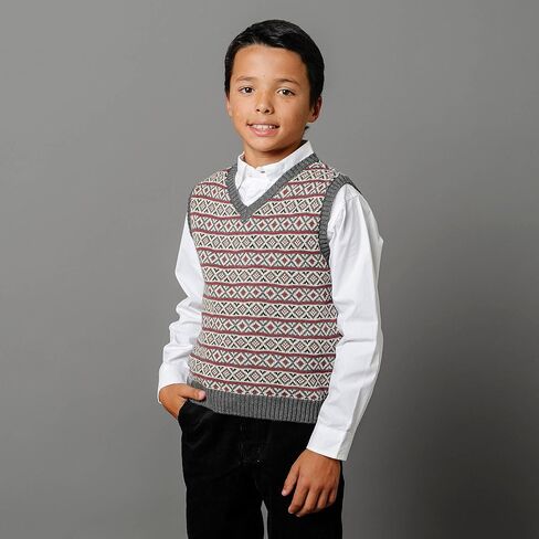 Hope & Henry Boys' V-Neck Sweater Vest in Kuwait