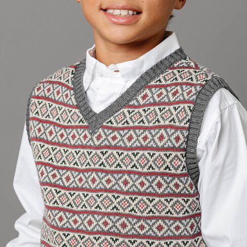 Hope & Henry Boys' V-Neck Sweater Vest in Kuwait