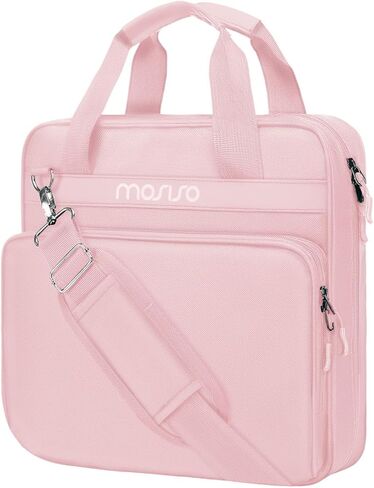 Mosiso 3 Ring Slinder Binder ، 2 بوصة O-Ring Binder Organizer 500 SELETS CATERSIPER TEWSTERT APOCKETS LAGE OFFICE مع حزام المقبض والكتف متوافق مع كمبيوتر محمول/قرص بحجم 13 بوصة ، أسود in Kuwait