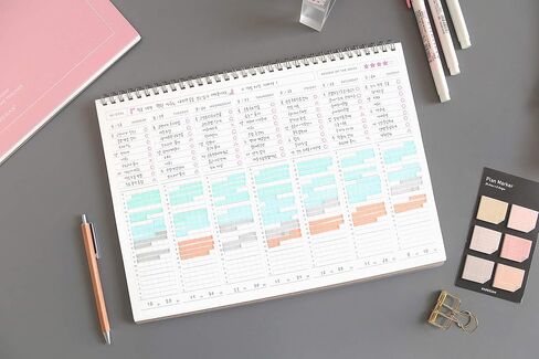 Paperian Believe Time Tracker - A4 Size Wirebound Undated Learning Planner/To Do List/Diary Pine Green in Saudi Arabia