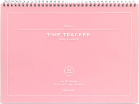 Paperian Believe Time Tracker - A4 Size Wirebound Undated Learning Planner/To Do List/Diary Pine Green in Saudi Arabia