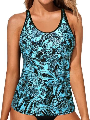 Yonique Womens Tankini Top Only Athletic Swim Top Modest Tankini Swimsuit No Bottom in Kuwait
