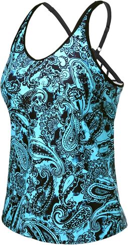 Yonique Womens Tankini Top Only Athletic Swim Top Modest Tankini Swimsuit No Bottom in Kuwait