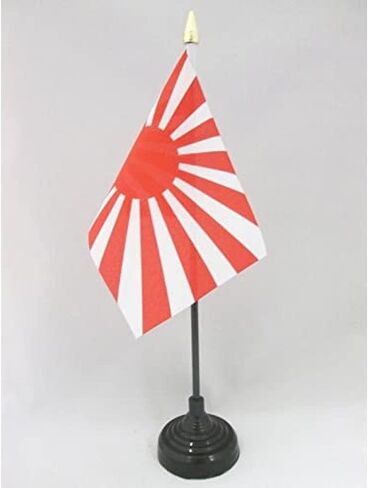AZ FLAG South Korea Table Flag 4'' x 6'' - South Korean Desk Flag 15 x 10 cm - Golden Spear top in Saudi Arabia