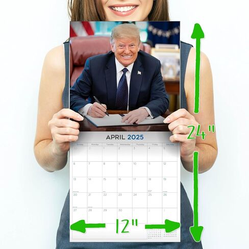 Trump Calendar 2025 Donald Trump Gifts 45 47 President Monthly Wall Calender 12 Month - MAGA - Made In The USA in Saudi Arabia