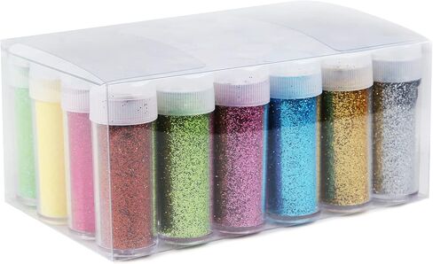 TORC Extra Fine Glitter Set, 54 Colors Holographic Fine Glitter for Crafts, Tumblers, Slime Nails, Art Cosmetic Festival Decor, Assorted Body Face Hair Glitter Bulk, Christmas Halloween Glitter in Saudi Arabia