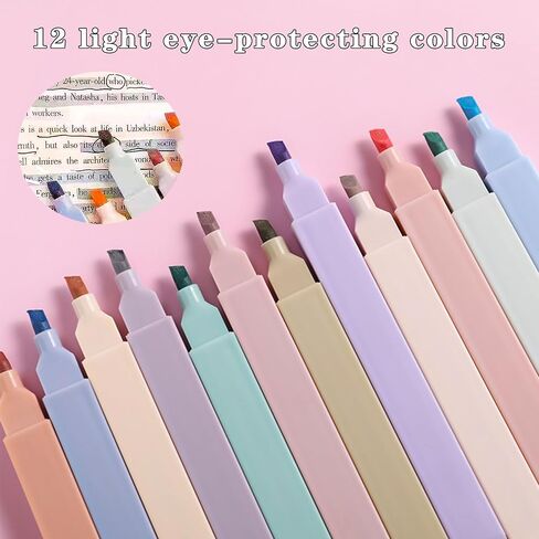 46 PCS حقيبة قلم رصاص كبيرة السعة مع لوازم المدارس الجمالية ، 12 من الباستيل العليا ، 5 أقلام هلام الحبر الأسود ، 6 أقلام ميكانيكية تعيين 0.5 و 0.7 مم ، ملاحظات لزجة ، مجموعة ثابتة للطالب (وردي) in Kuwait