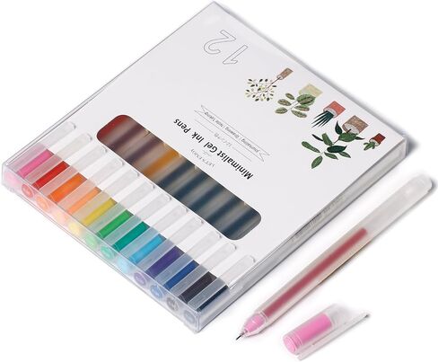 0.38 Ultra Fine Point Colored Pens,Assorted Color Ink, 12 Coloring Long Lasting Smooth Writing Pen for Journaling,Drawing,Marking Out,No Bleed & Smudge & Smear,Ultralight Barrel,12 Counts in Saudi Arabia