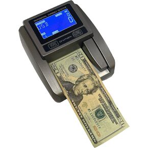 Dri Mark Counterfeit Detector Machine, Five Point Scanner, Automatic Detection in 1 Second, Magnetic, Infrared, Watermark, Color and Size, Compact, Portable and Easy to Use