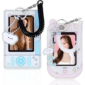 2 PCS Cartoon Photocard Holder ، حامل شارة KPOP 3 بوصة النمط الكوري على النمط الكوري حامل بطاقة بطاقة هوية حامل الأكمام الواقية من الأكمام الضوئية حامل السحابة in Kuwait