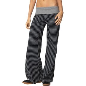 Wide Leg Sweatpants for Women Fold Over Low Rise Flare Yoga Lounge Pants Back to School Clothes for Teen Girls