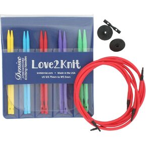 Love2Knit Interchangeable Knitting Needle Set, US5-9