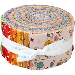 Lori Holt Autumn Rolie Polie 40 2.5-inch Strips Jelly Roll Riley Blake Designs RP-14650-40, Assorted