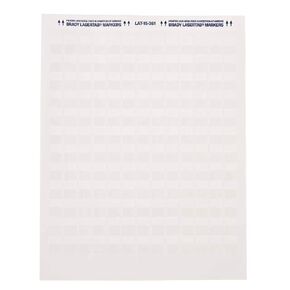 Brady LAT-15-361-1 0.5" Width x 0.75" Height, B-361B Self-Laminating Polyester, Matte Finish White/Translucent Laser Printable Label (Pack of 1000)